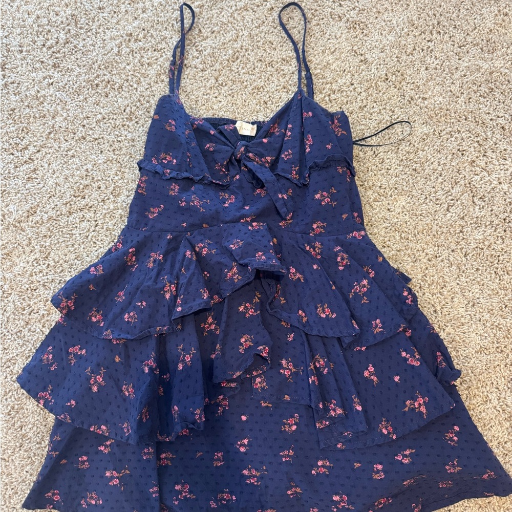 Altar'd State Navy Smocked Dress